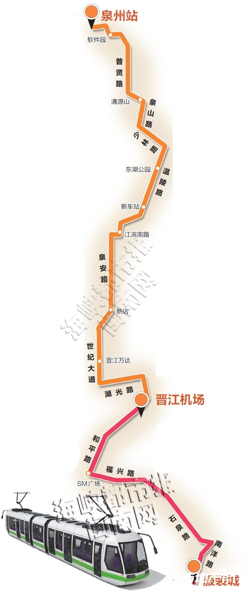 晋江轻轨线路图图片